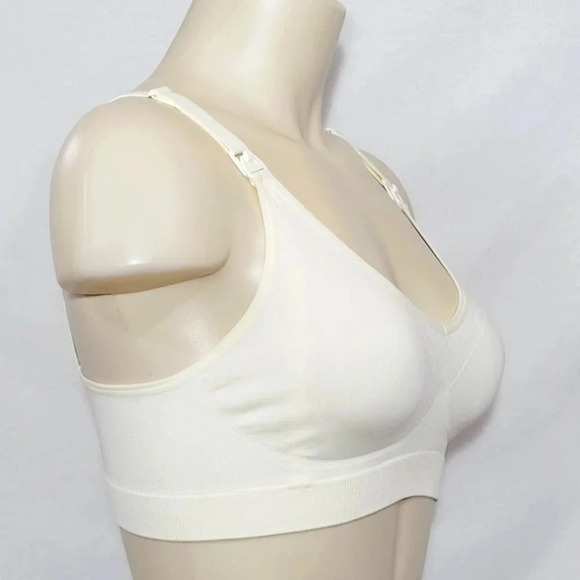 SMALL Medela Basics Collection Seamless Maternity Nursing Wire Free Bra Ivory NW - Picture 3 of 5